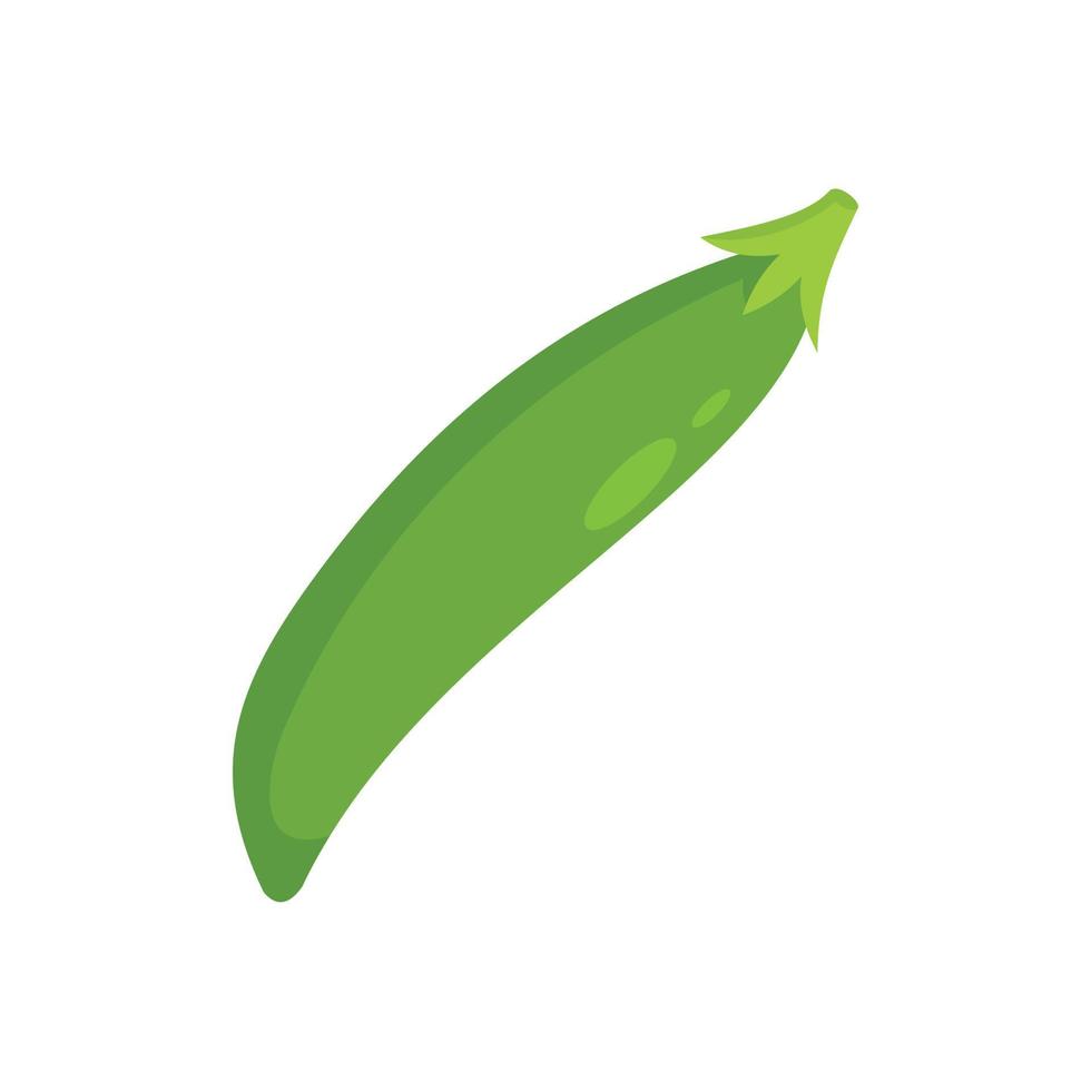 Fresh peas icon flat isolated vector