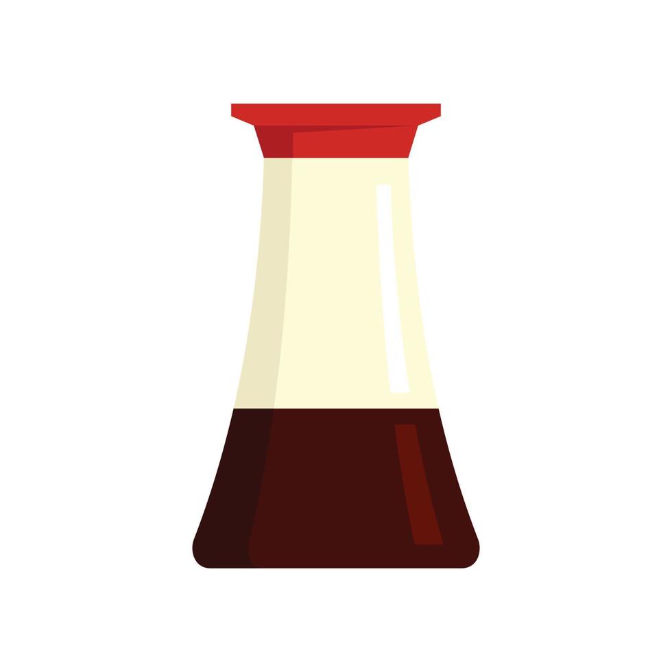 Vinegar pot icon flat isolated vector