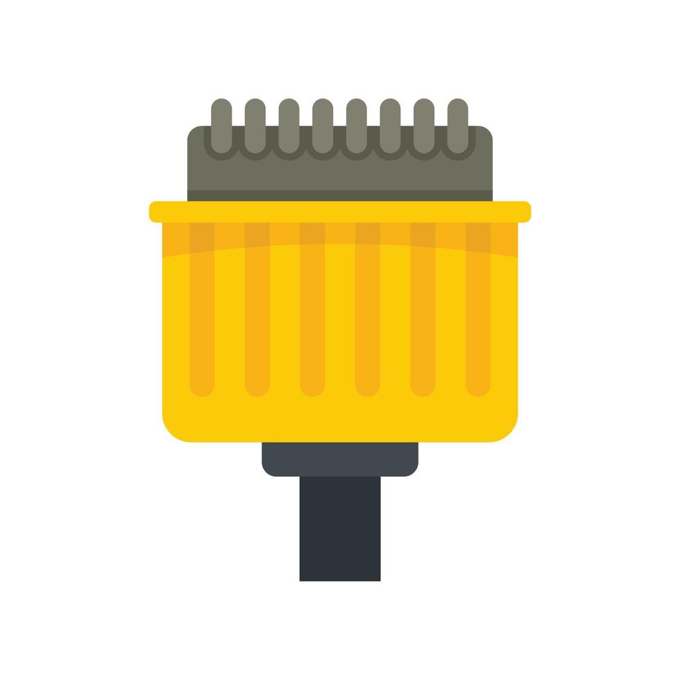 Pins adapter icon flat isolated vector