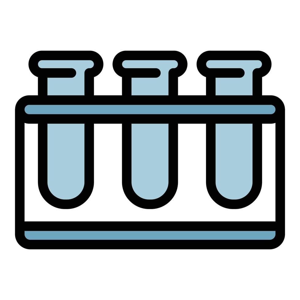 Test tube stand icon color outline vector