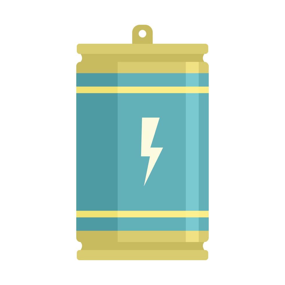 Juice energy drink icon flat isolated vector