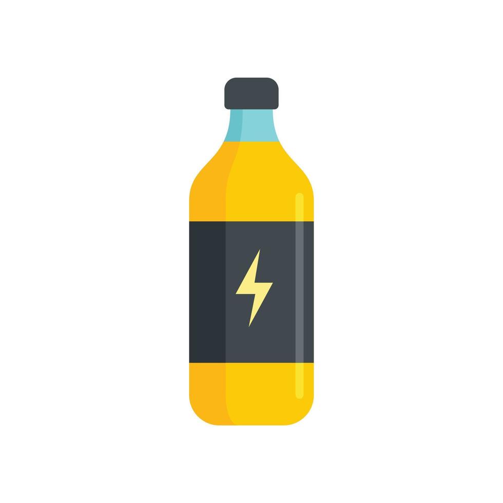 Liquid energy drink icon flat isolated vector