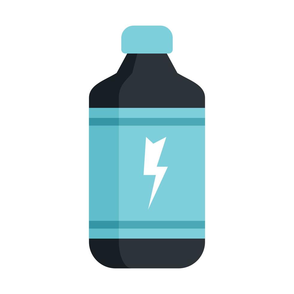 Cold energy drink icon flat isolated vector