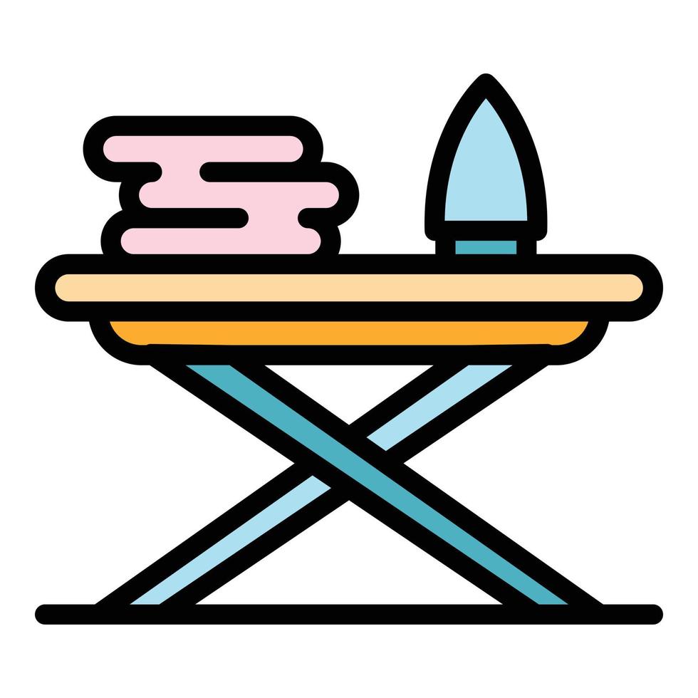 Ironing board icon color outline vector