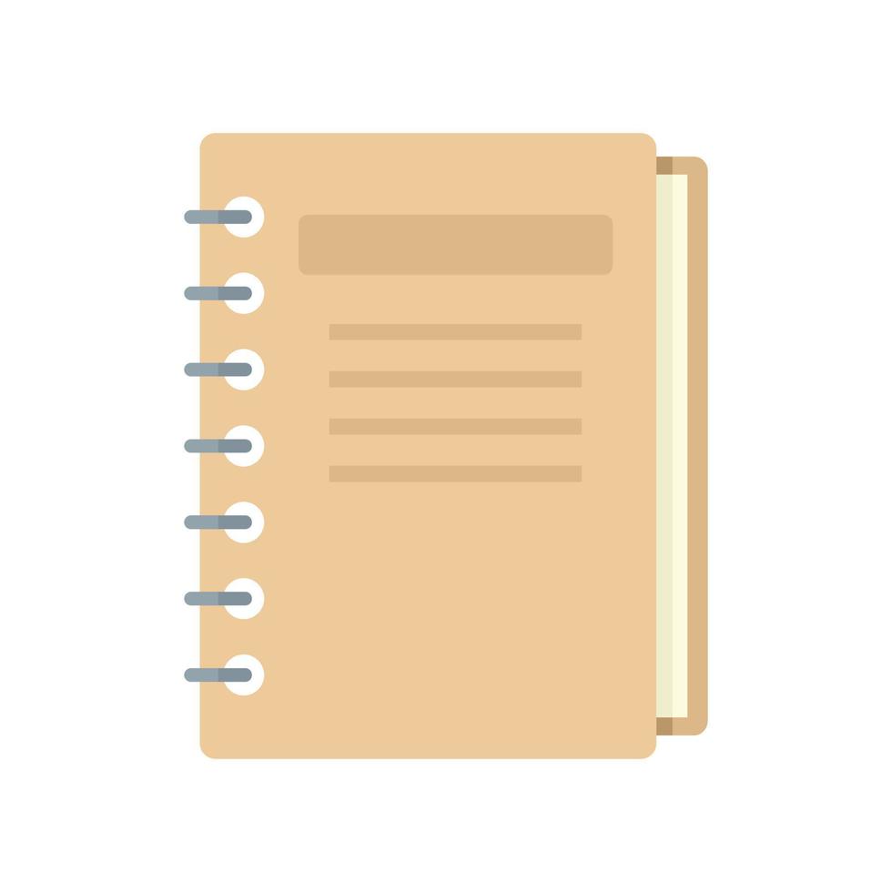 icono de cuaderno de inventario vector aislado plano