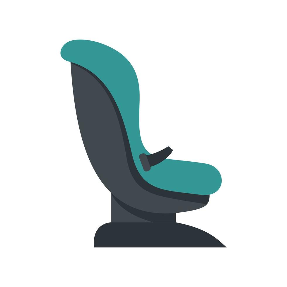 Belt baby car seat icon flat isolated vector