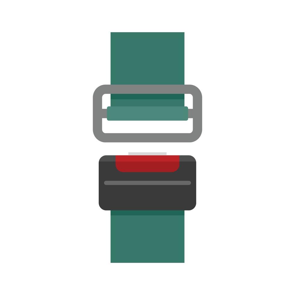 Seatbelt icon flat isolated vector
