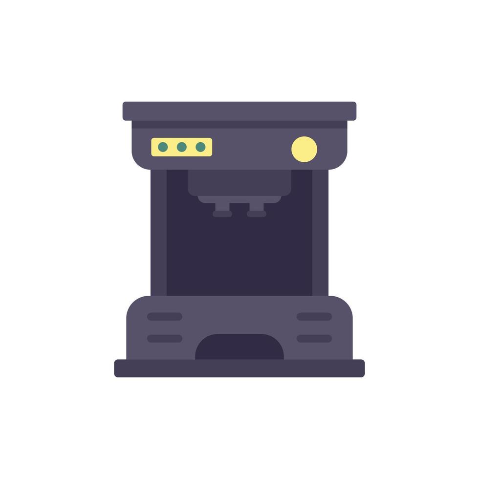 Drip coffee machine icon flat isolated vector