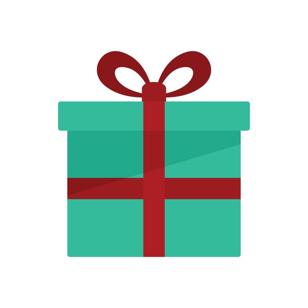 icono de caja de regalo del cliente vector aislado plano