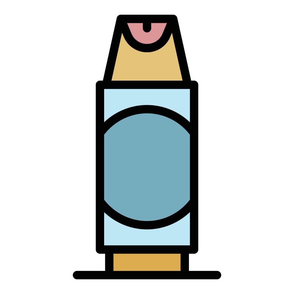 Sport deodorant icon color outline vector