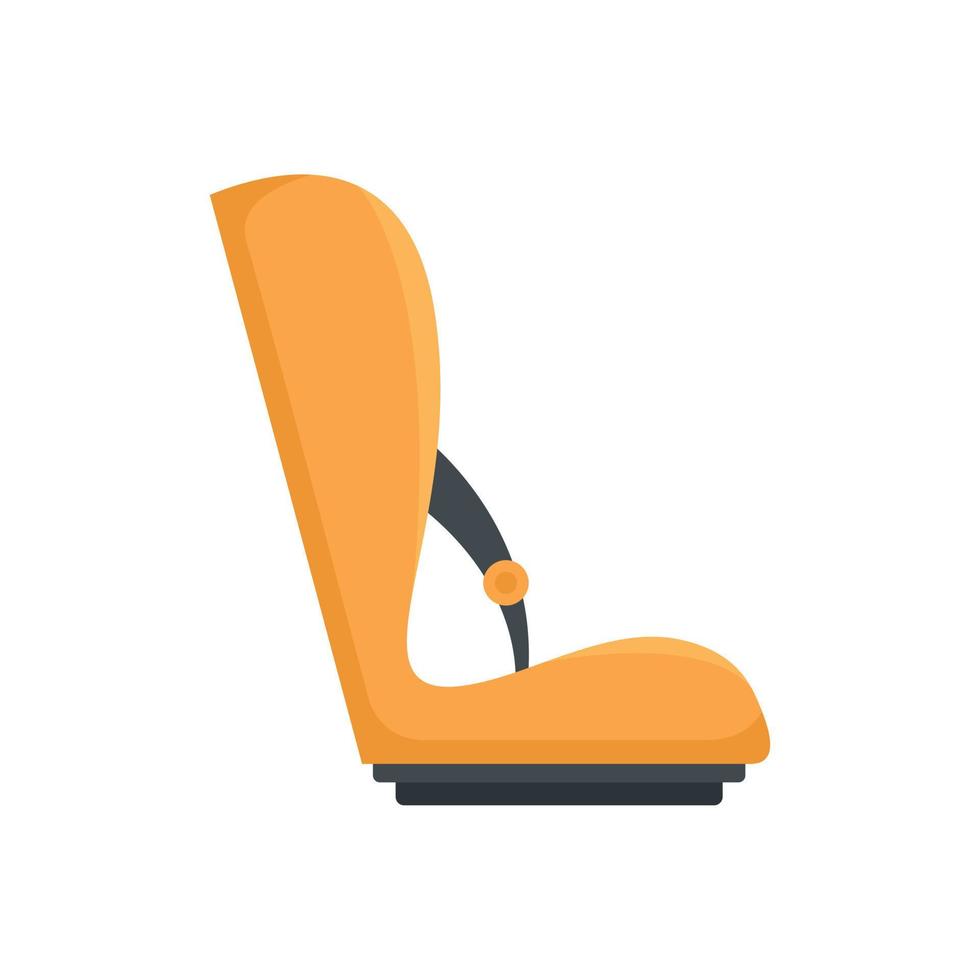 Baby car seat icon flat isolated vector