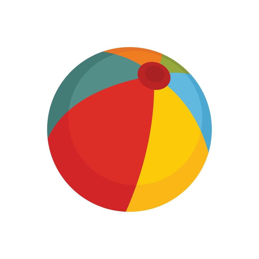 Beach ball icon flat isolated vector