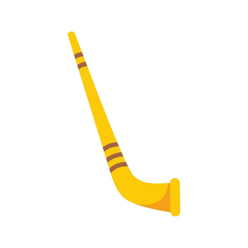Swiss horn icon flat isolated vector