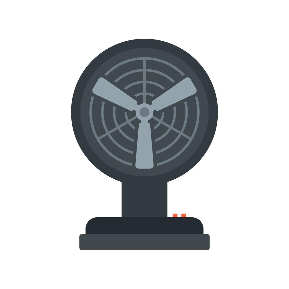 Summer room fan icon flat isolated vector