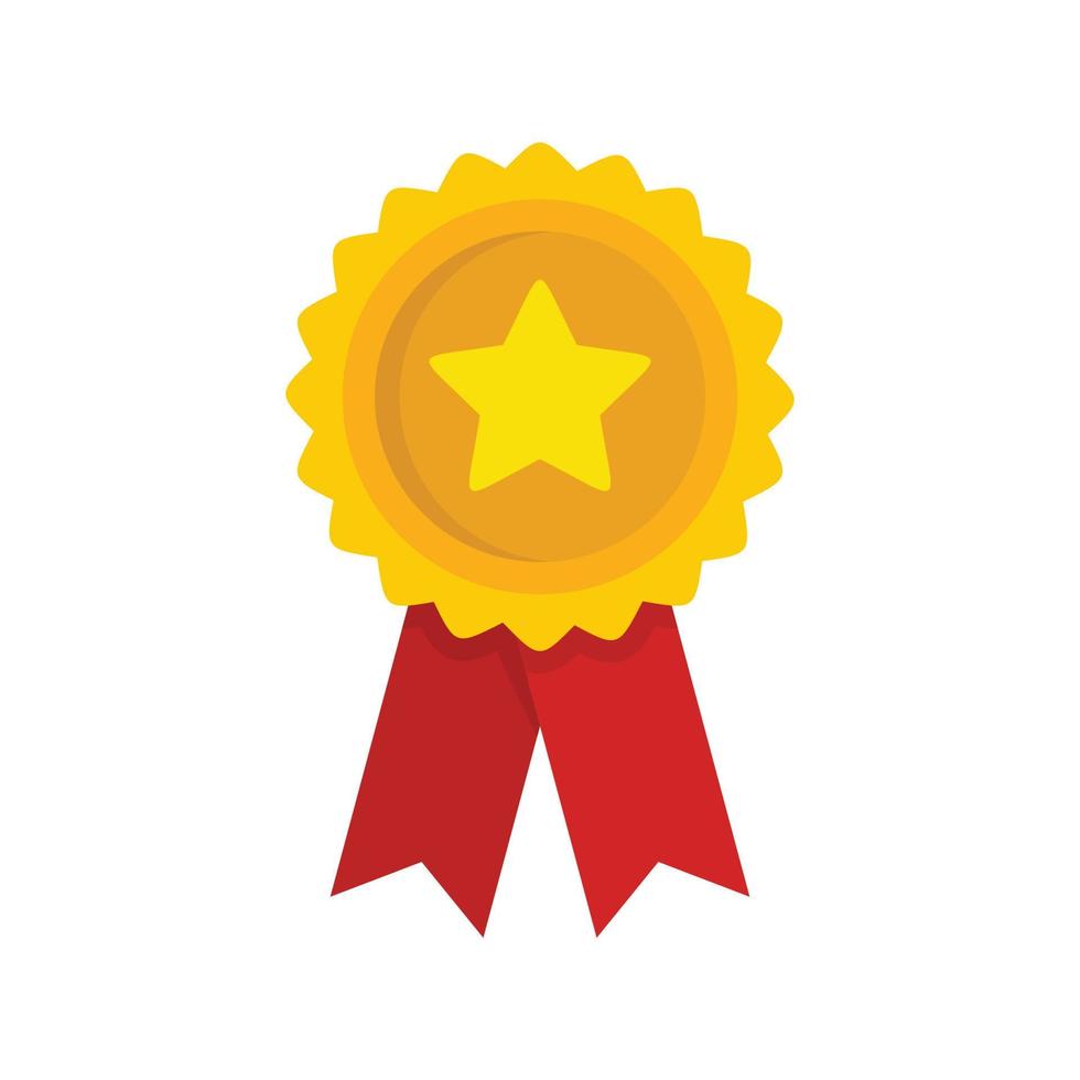 emblema lealtad icono plano aislado vector