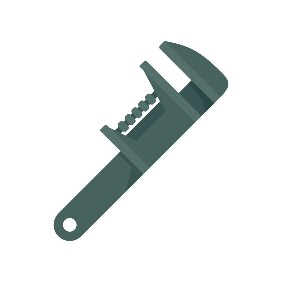 Key wrench icon flat isolated vector