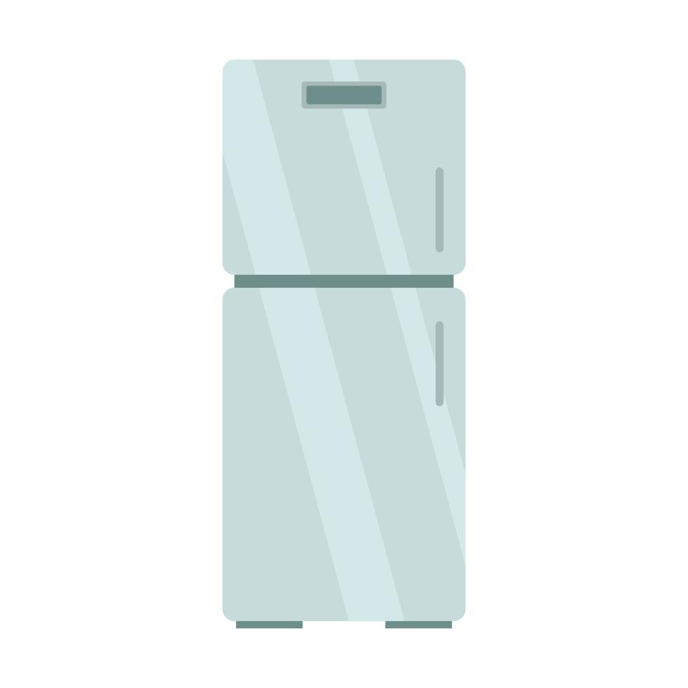 Full fridge icon flat isolated vector