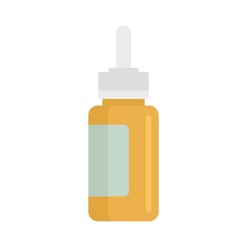 Medical jar icon flat isolated vector