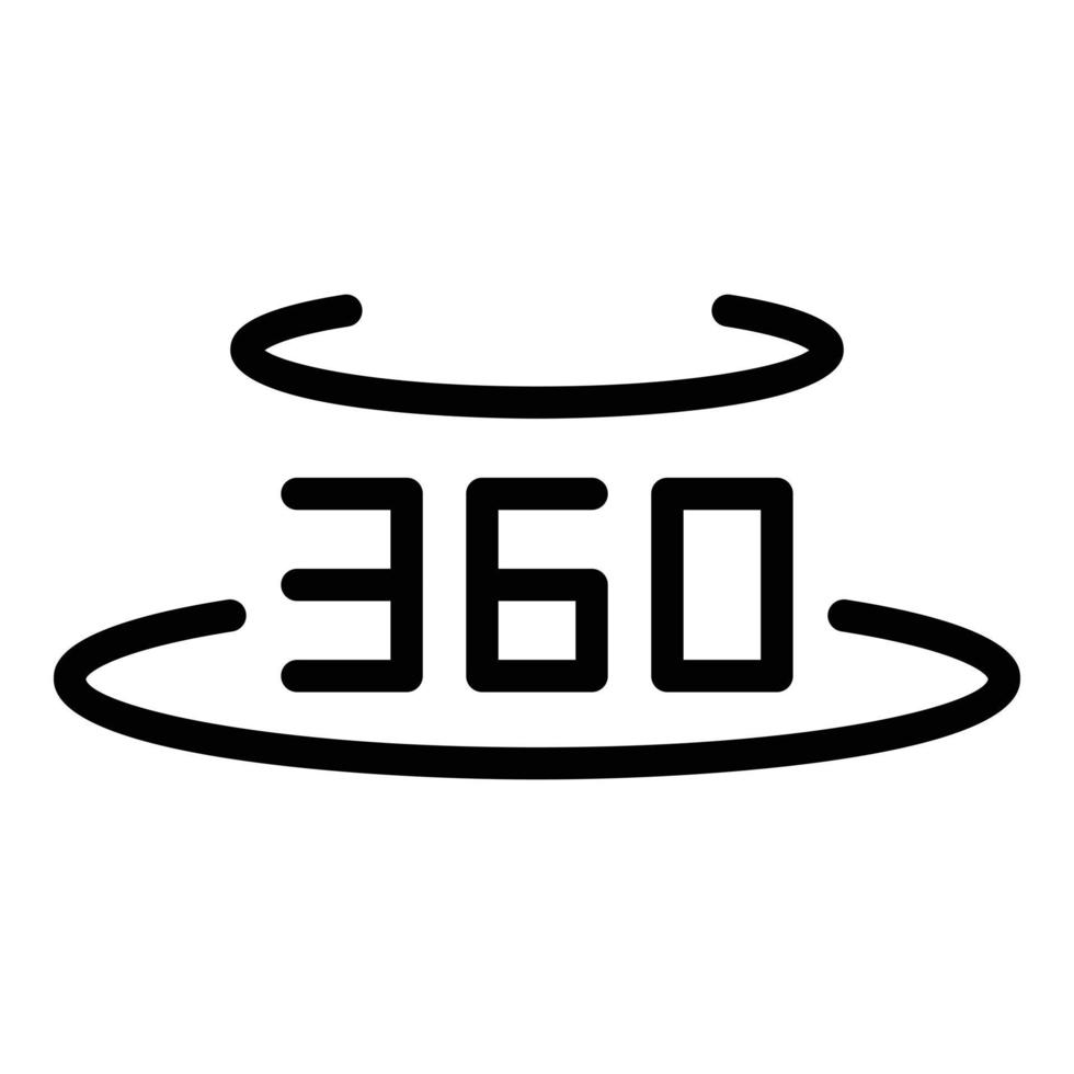 Futuristic vr icon outline vector. Virtual tour vector