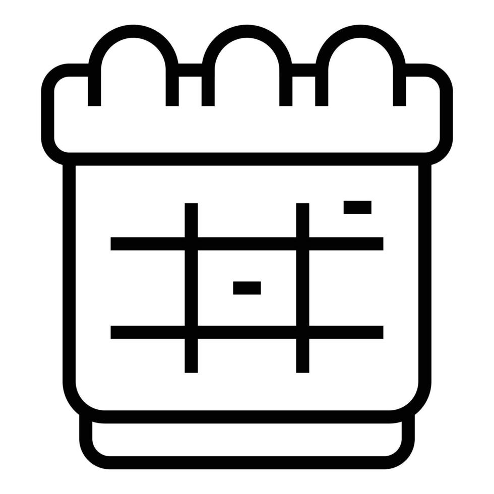 Speaker calendar icon outline vector. Business man vector