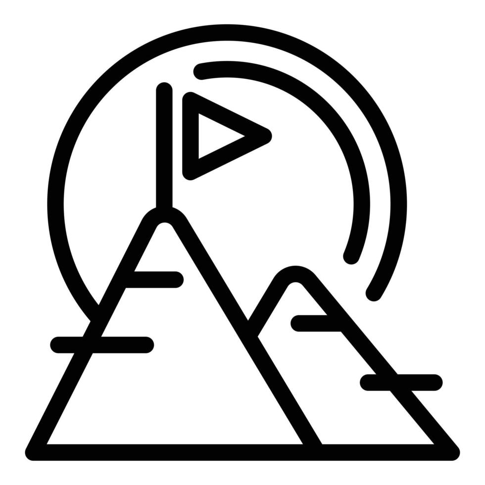Business target icon outline vector. Corporate team vector