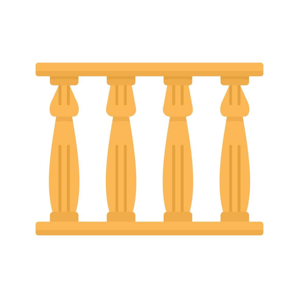 Egypt temple towers icon flat isolated vector
