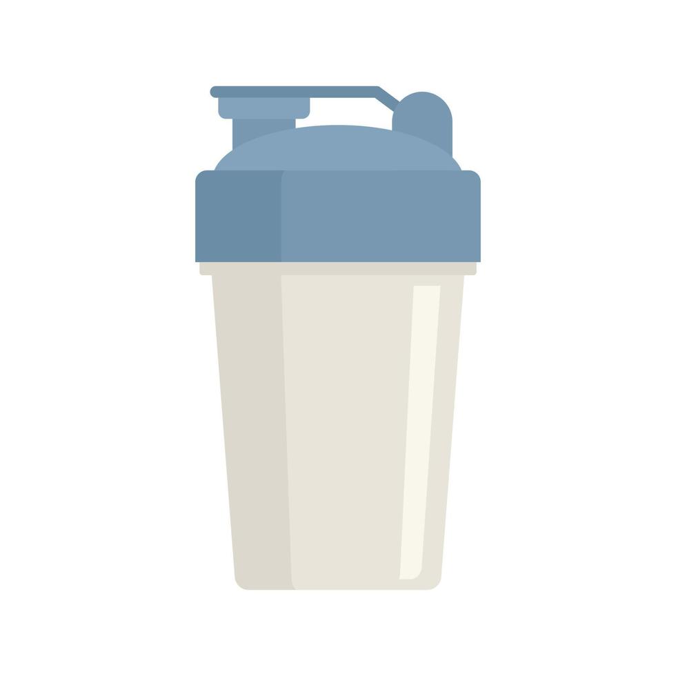 Protein shaker icon flat isolated vector