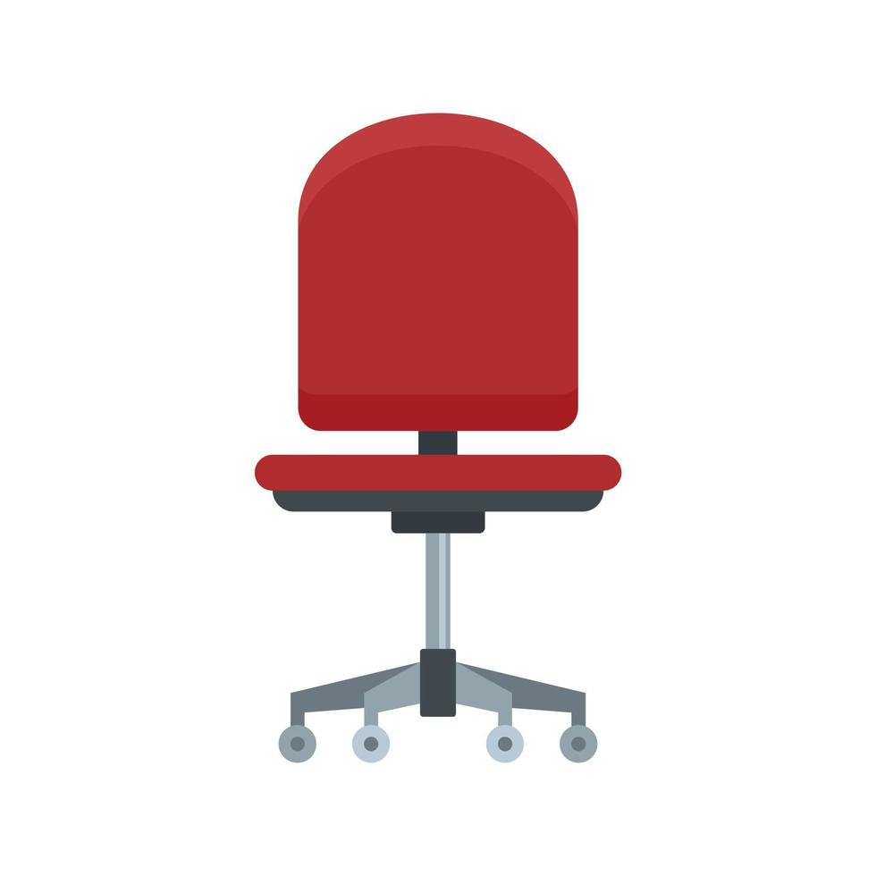 Computer armchair icon flat isolated vector