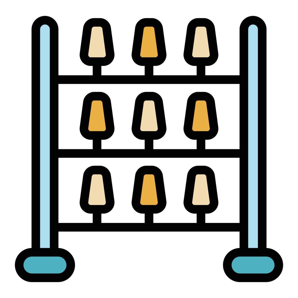 Textile factory icon color outline vector