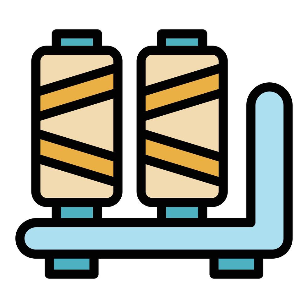 Sewing industry icon color outline vector