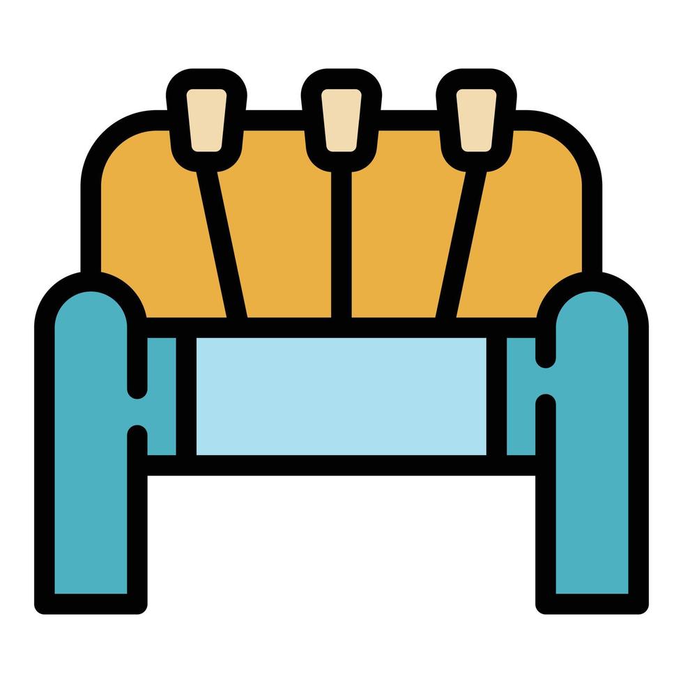 Loom machinery icon color outline vector
