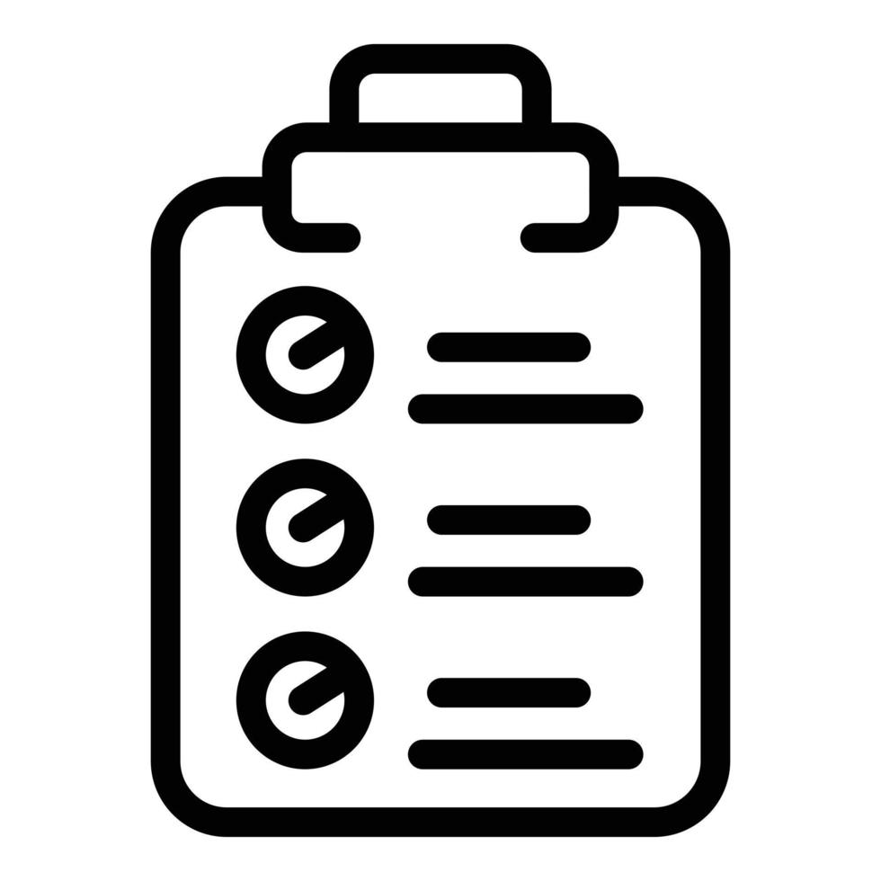 Manage clipboard icon outline vector. Paper team vector