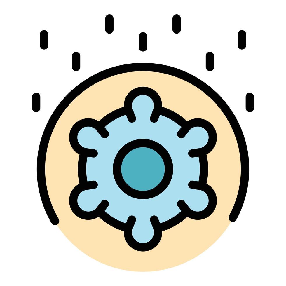 Antibacterial icon color outline vector