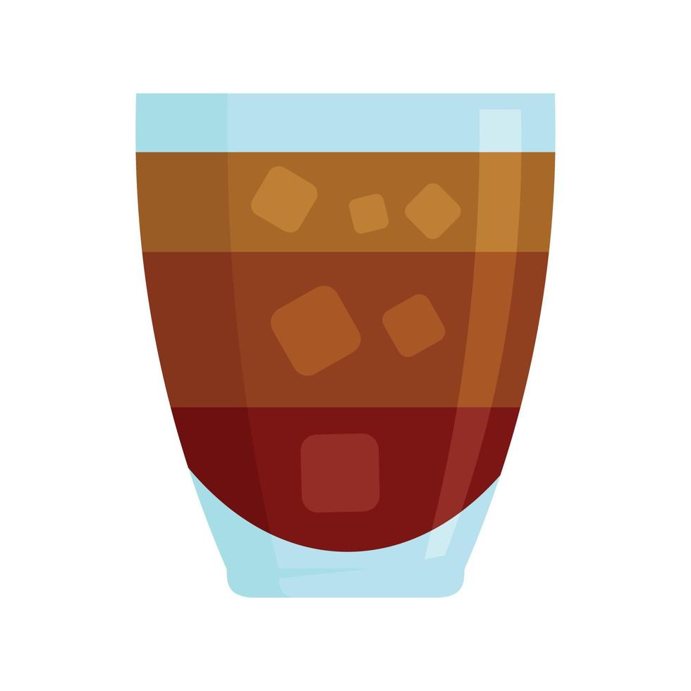 Cocktail icon flat isolated vector