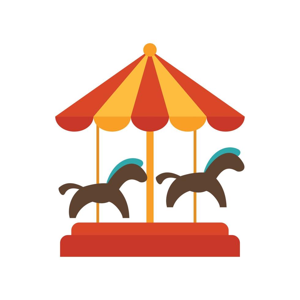 Carousel icon flat isolated vector