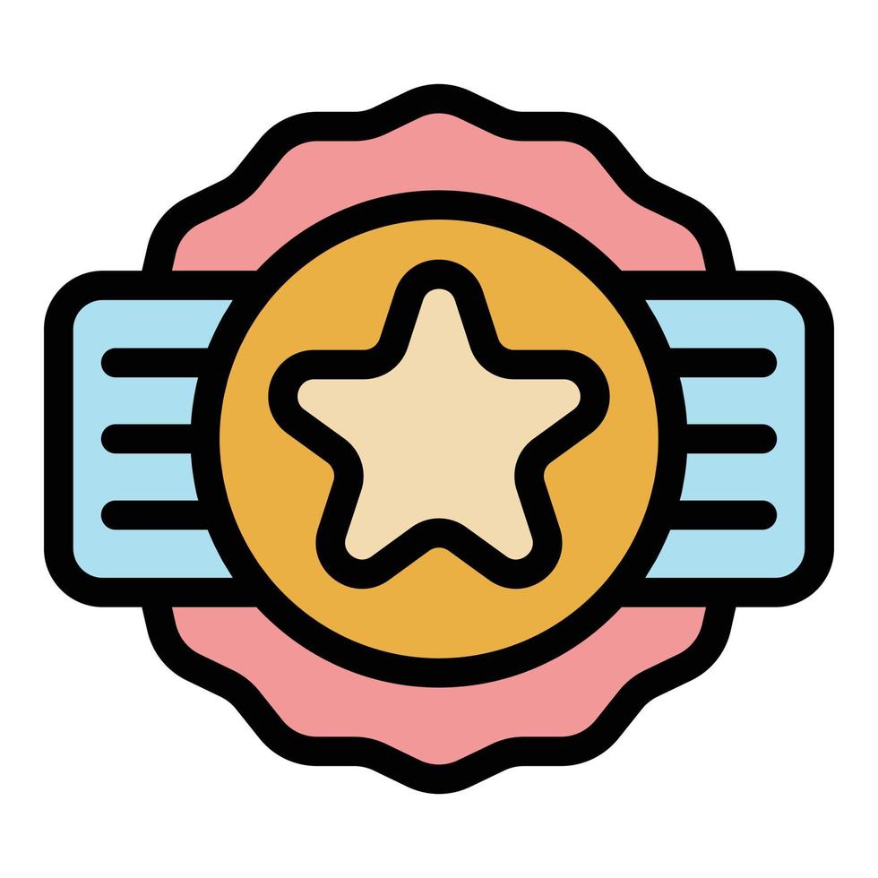 Olympic prize icon color outline vector