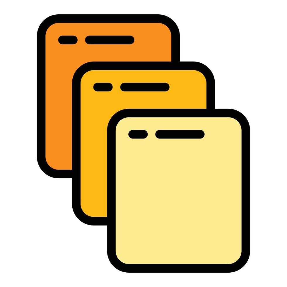 Model interface icon color outline vector