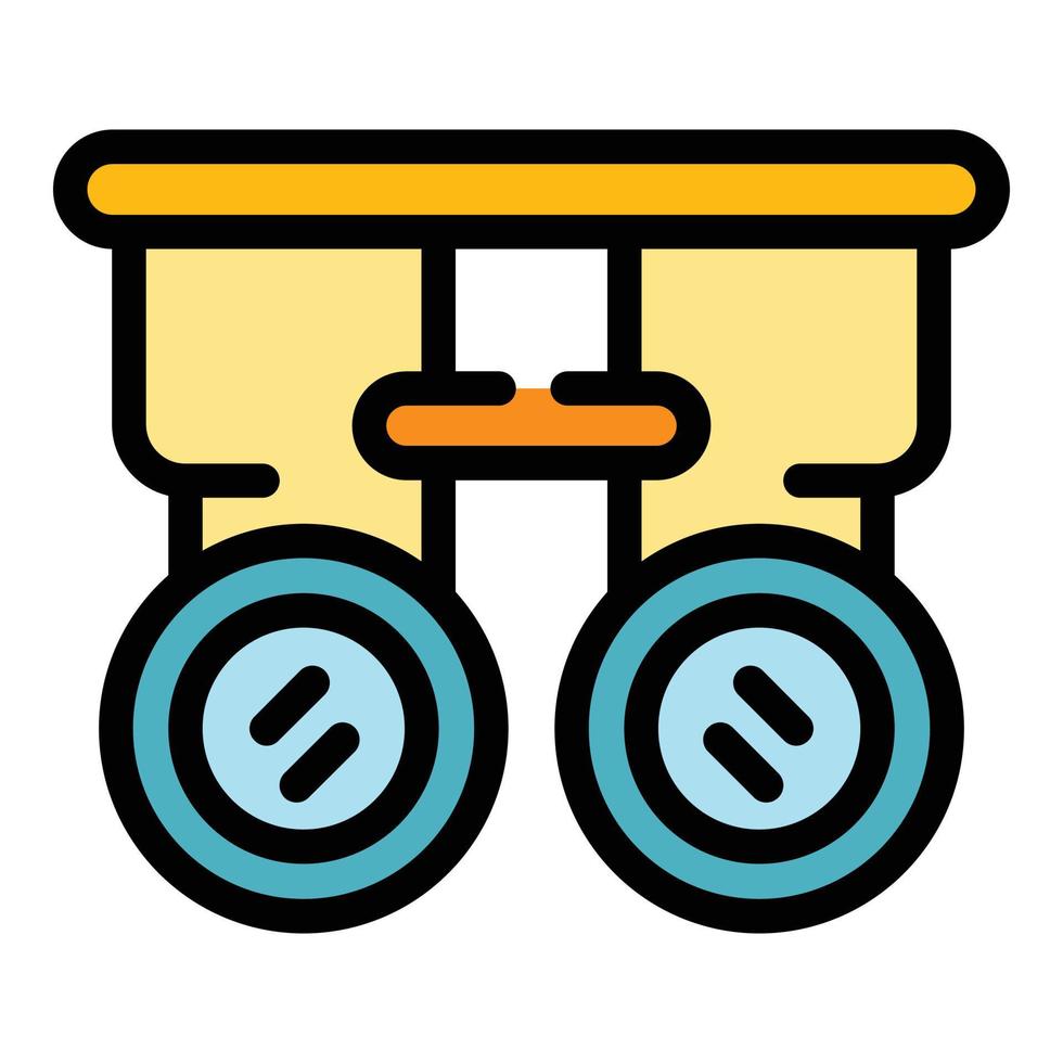 Phoropter icon color outline vector