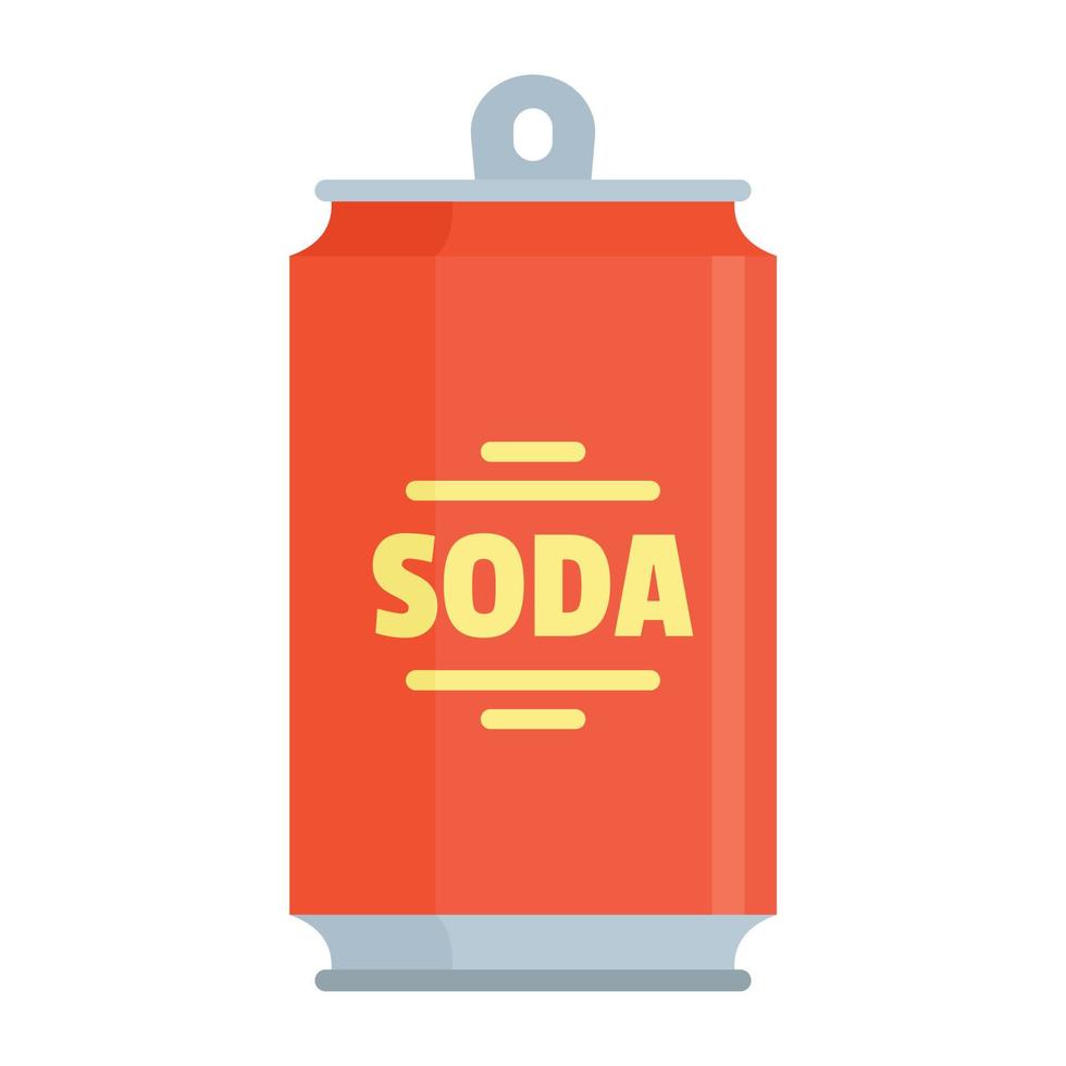 American soda icon flat isolated vector