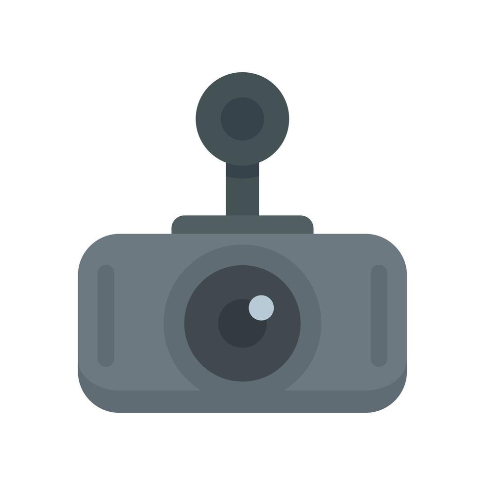 Modern car recorder icon flat isolated vector