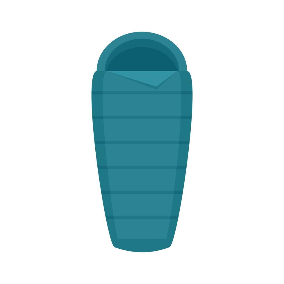 Activity sleeping bag icon flat isolated vector