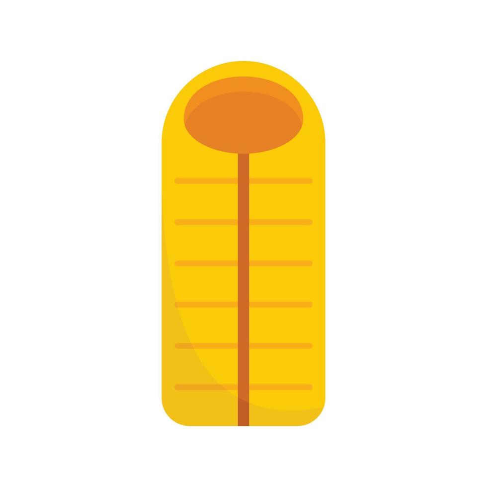 Outdoor sleeping bag icon flat isolated vector