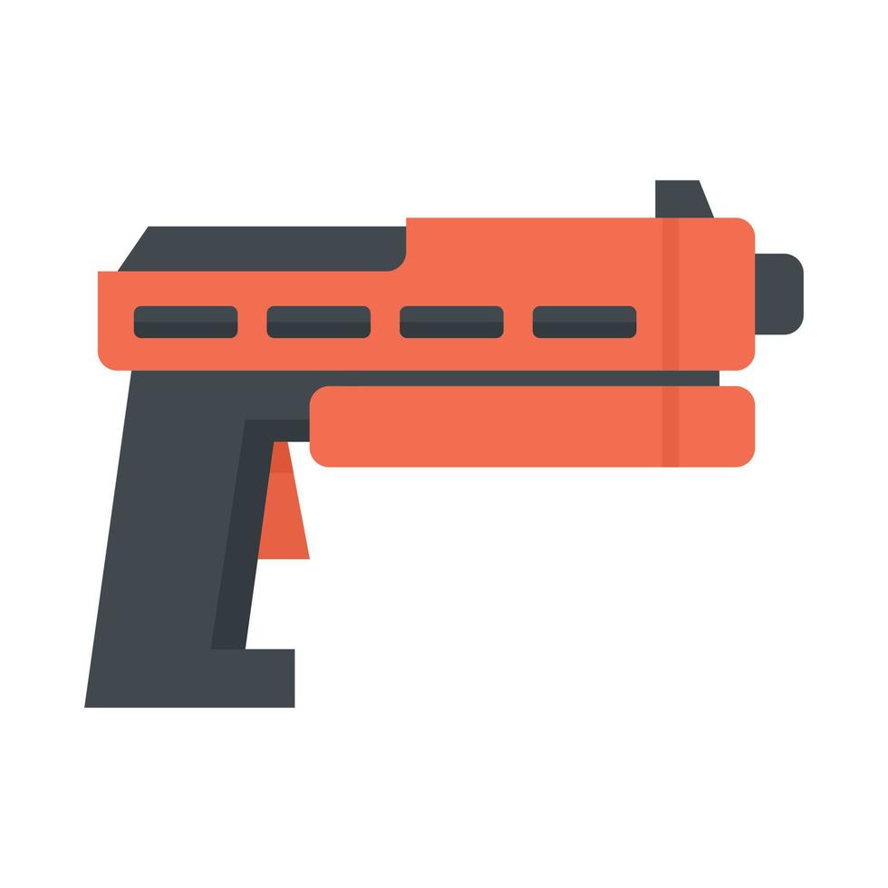 icono de blaster futurista vector aislado plano