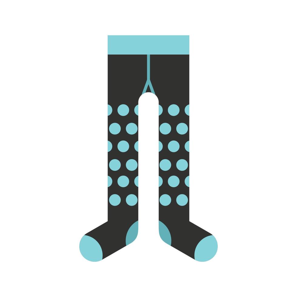 Dotted tights icon flat isolated vector