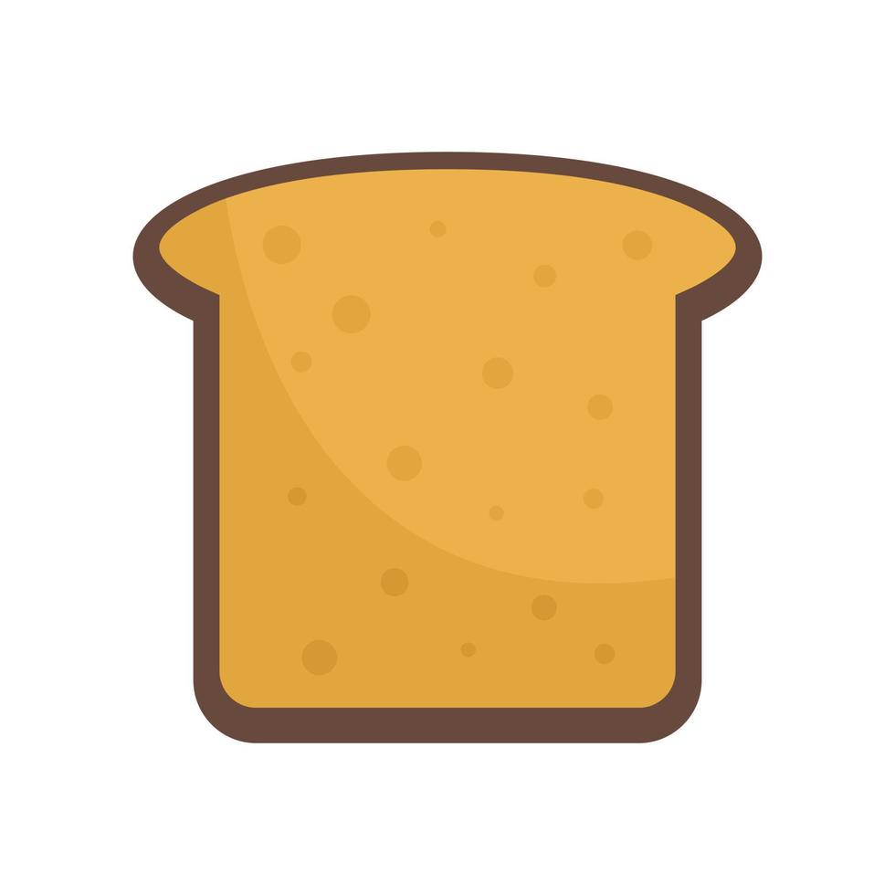 Toast icon flat isolated vector