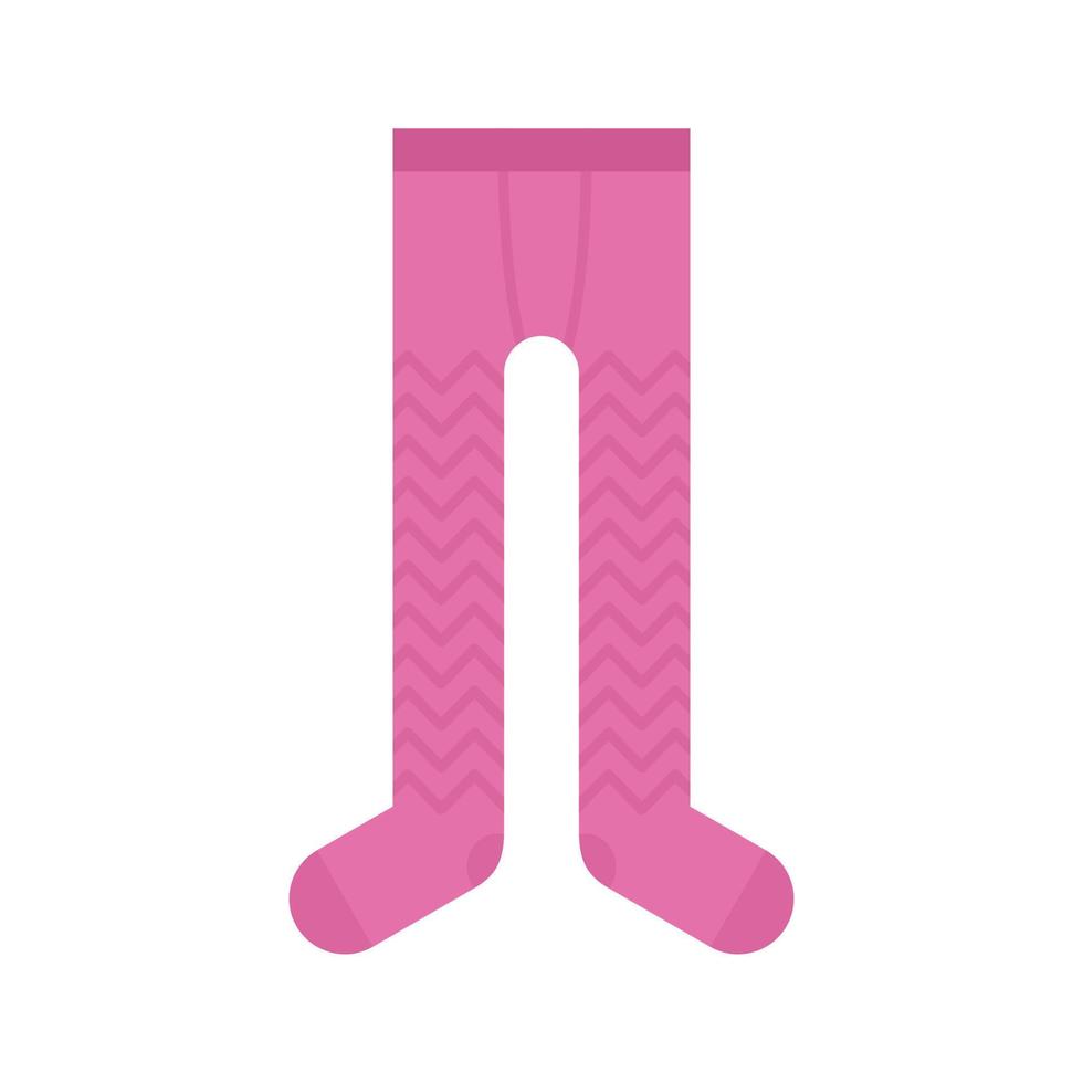 Girl tights icon flat isolated vector