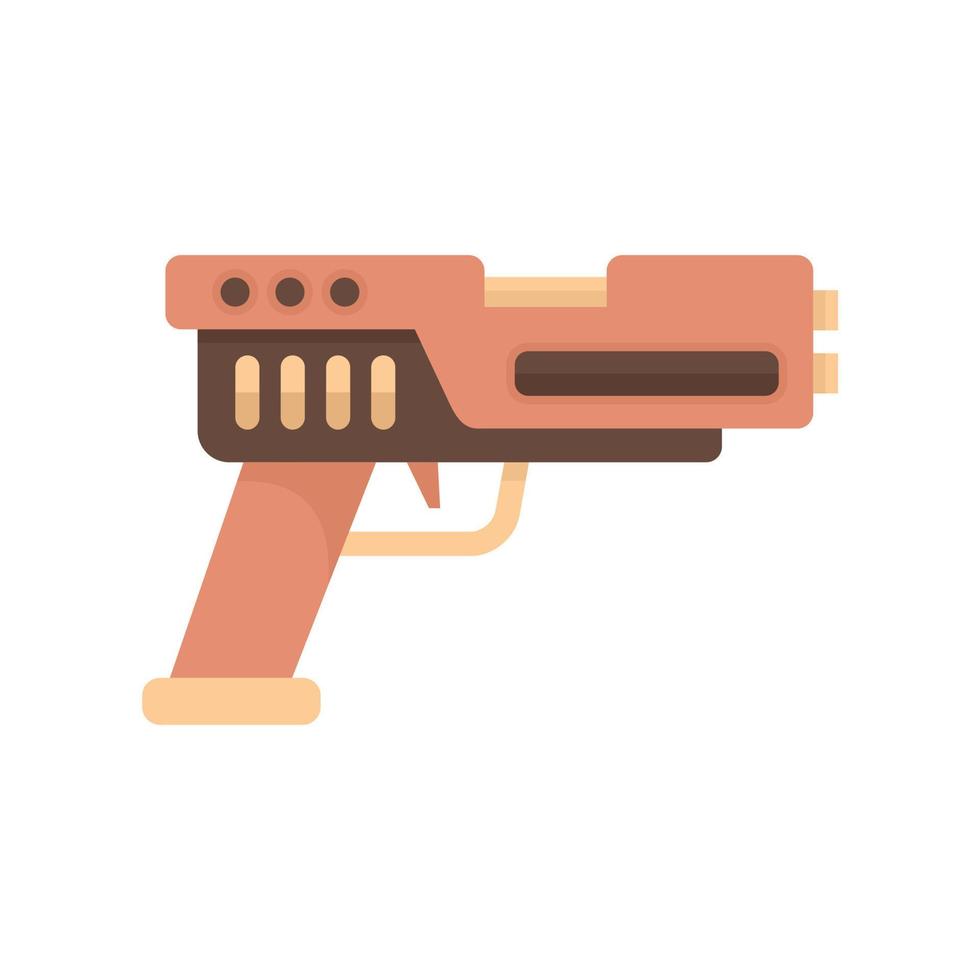 Automatic blaster icon flat isolated vector