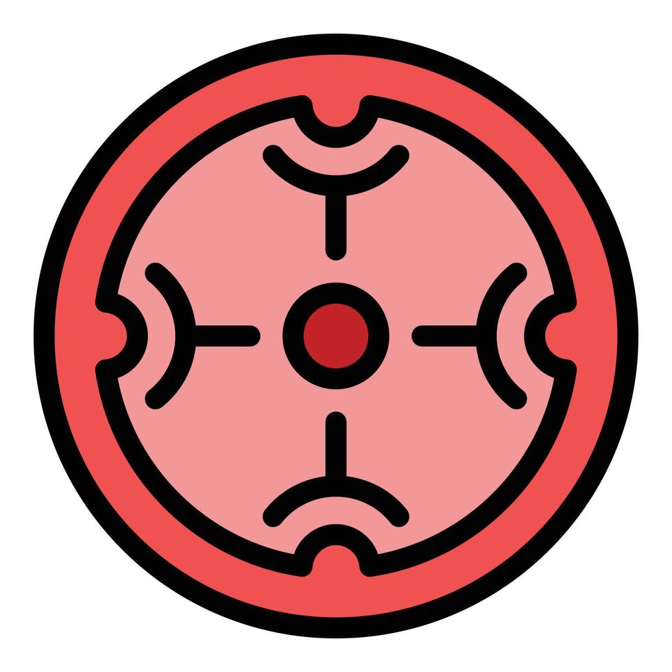 Scope focus icon color outline vector
