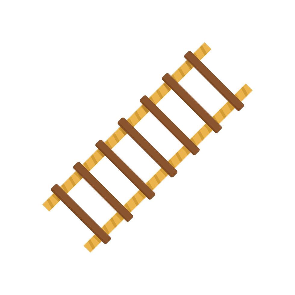 Farm ladder icon flat isolated vector