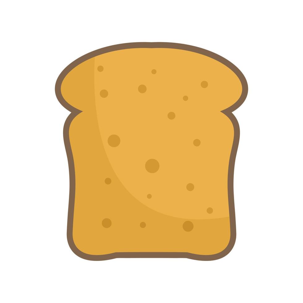 French toast icon flat isolated vector